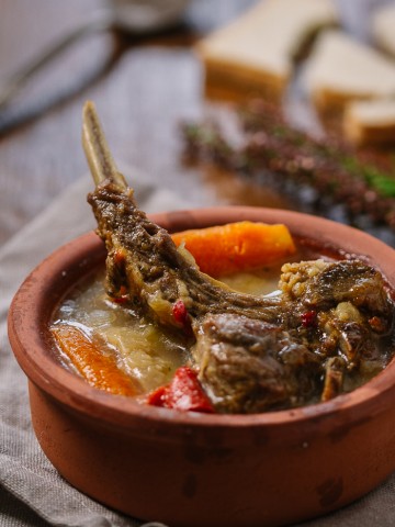 dagara, tagara, lamb stew, veal stew, lamb and veal stew, veggie stew | balkanlunchbox.com