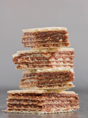Closeup of four wafers.